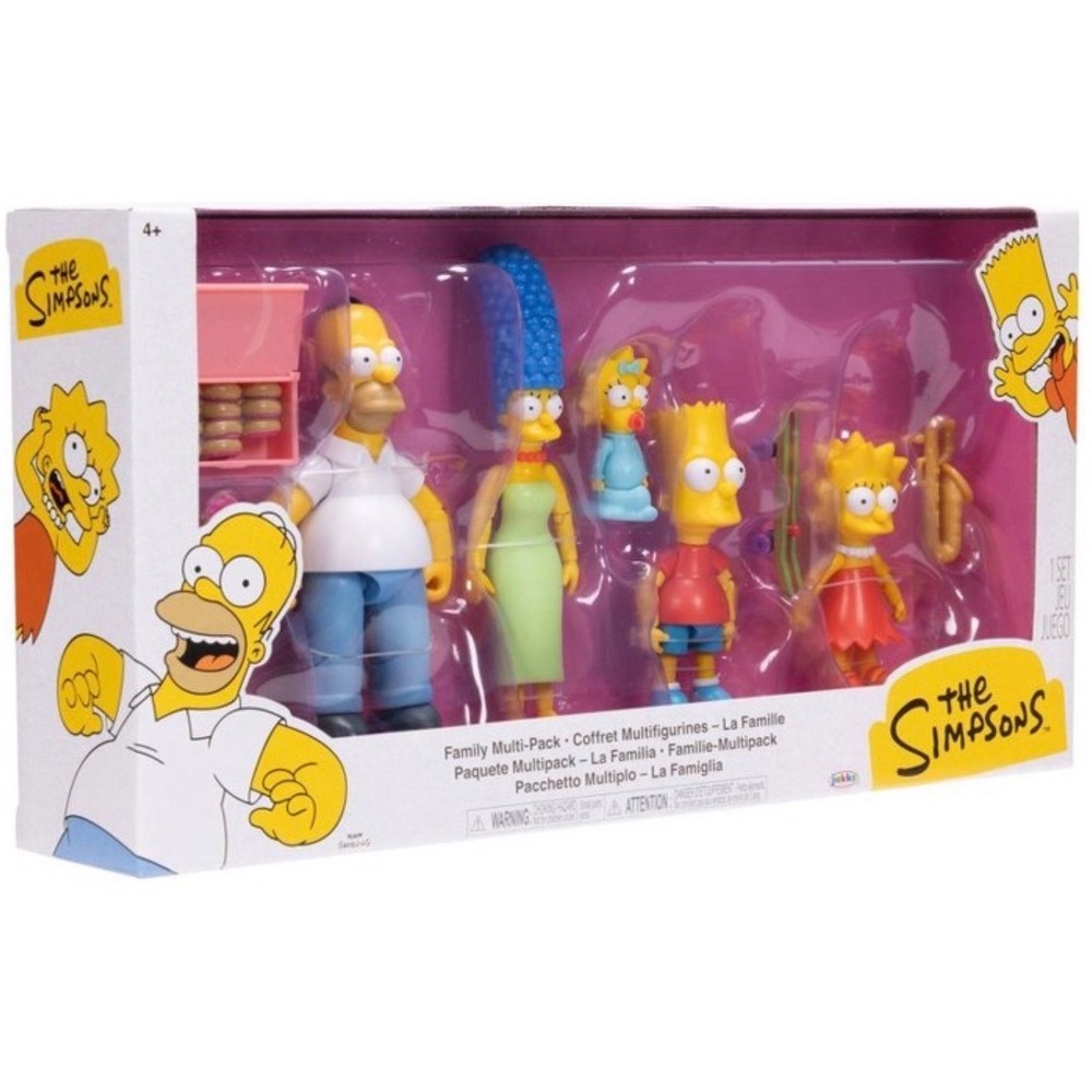 The Simpsons Family Multi-Pack Action Figure Set Jakks Pacific 2023 New - Picture 2 of 5